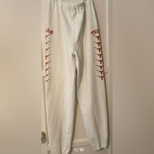 Vintage Russell Athletic Texas Longhorn Sweat Pants Size XL White